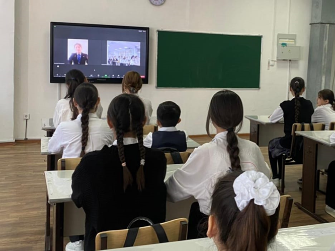 Мектебімізде "Жомарт түлек" жобасы аясында кездесуі өтті.